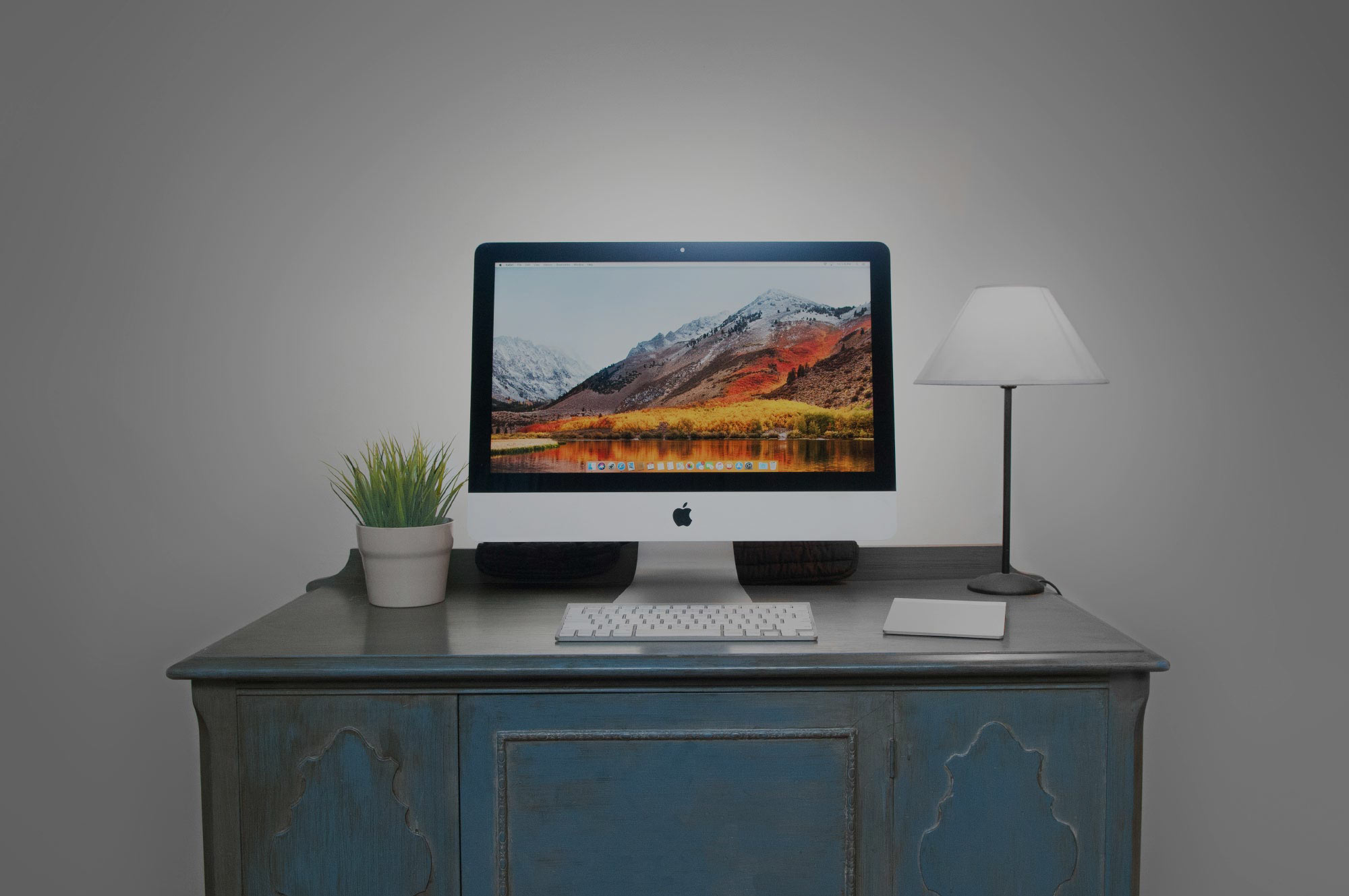 iMac on Sideboard